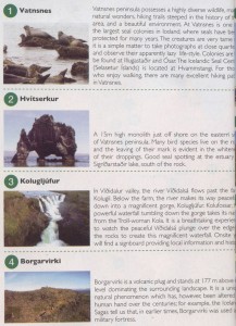 Turystyczna mapa Islandii Północnej