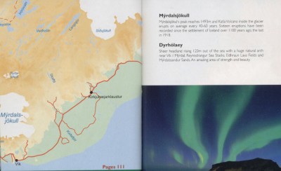 Turystyczna mapa Islandii Południowej