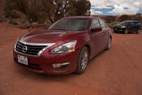 Nasze auto w Monument Valley