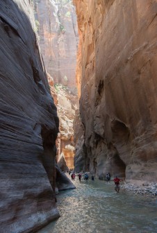The Narrows Bottom to Up w Zion