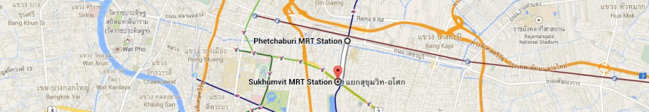 stacja metra Phetchaburi - stacja metra Sukhumvit