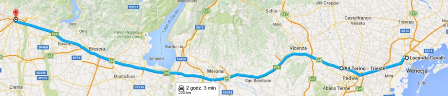 Z Bergamo do Locanda Cavalli w Wenecji