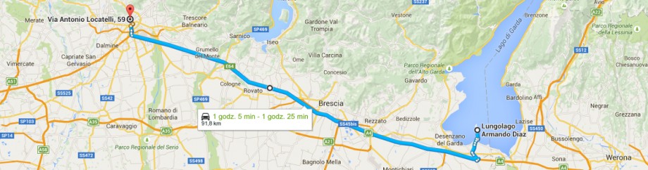 Znad Jeziora Garda do Bergamo