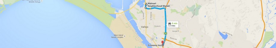 Z Walmart Neighborhood do Economy Inn Vallejo