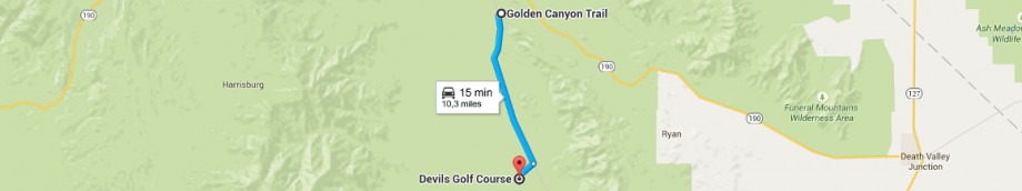 Z Devils Golf Course do Golden Canyon