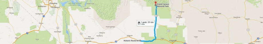 Z Route 66 do Colorado Grand Canyon